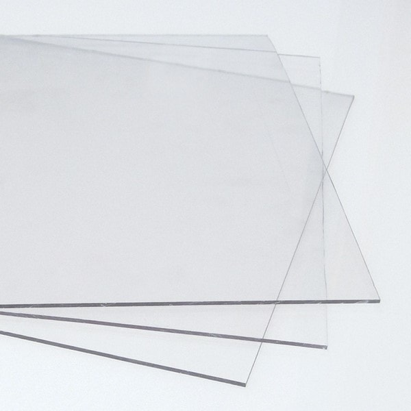 Bloque de vidrio acrílico transparente - 6 de largo x 6 de ancho x 3 de  alto