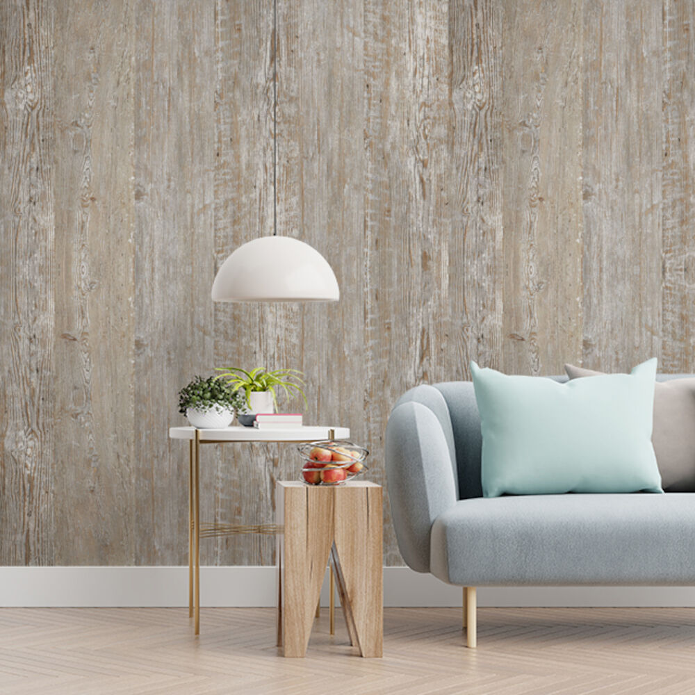 Empty living room with blue sofa, plants and table on empty whit